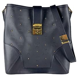 MCM Schultertasche Schwarz