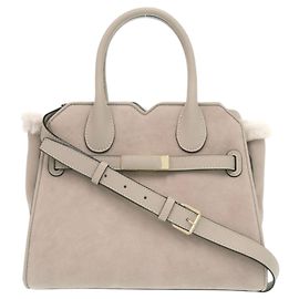 Mini bolso de shearling Valextra Milano
