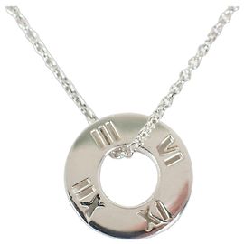 Autre Marque Tiffany & Co. Ag925 Atlas Circle Anhänger Halskette