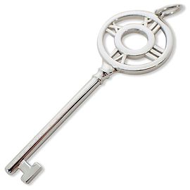 Autre Marque Tiffany & Co. Ag925 Atlas Circle Schlüsselanhänger