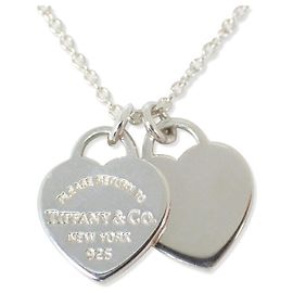 Autre Marque Pendente Tiffany & Co. 925 Return to Tiffany Double Heart Tag