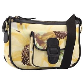 Céline Bolso de hombro CELINE Canvas Yellow Gold Auth 203671A