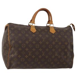 LOUIS VUITTON Monogram Speedy 40 Hand Bag M41522 LV Auth 200405
