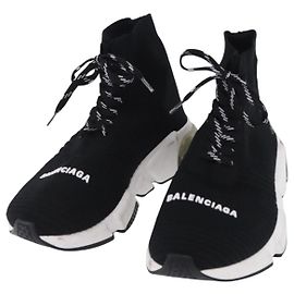 BALENCIAGA Speed Trainer Sneaker aus Canvas schwarz Auth 202736M