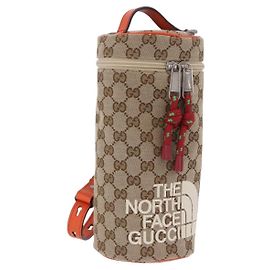 GUCCI GG Canvas Tasche THE NORTH FACE Collaboration Beige 679760 Auth 200541V