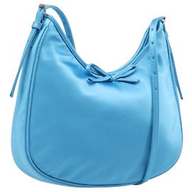 Borsa a tracolla BALENCIAGA Satin Blue Silver Auth 203660V