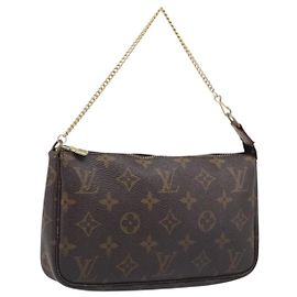 LOUIS VUITTON Monogram Pochette Accessoires Pouch M51980 LV Auth 203901