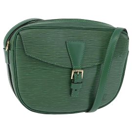 LOUIS VUITTON Epi Jeune Fille MM Shoulder Bag Green M52154 LV Auth 196197V