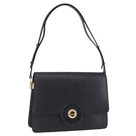 LOUIS VUITTON Epi Free Run Shoulder Bag Black M52402 LV Auth 204301