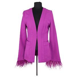 Blazer roxo de viscose Essentiel Antwerp