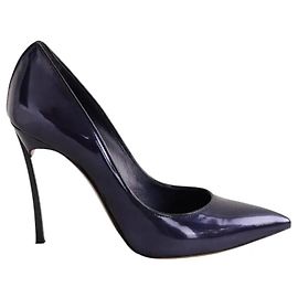 Décolleté Casadei in pelle blu navy
