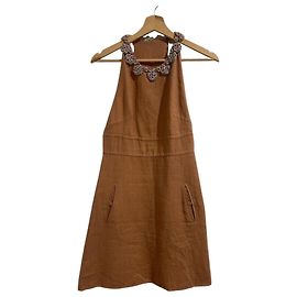 Valentino Garavani Vestido Valentino camel T.36