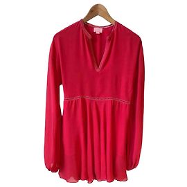 Vestido Giambattista Valli Giamba de seda rosa