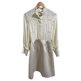 Vestido Dice Kayek écrue T.40