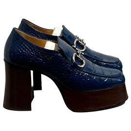Gucci Loafer blau T.39.5
