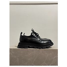Alexander McQueen Derby Schuhe schwarz T.38.5