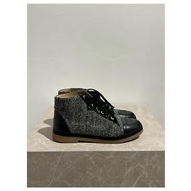 Stivaletti Chanel grigi T.36,5