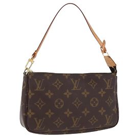 LOUIS VUITTON Monogram Pochette Accessoires Pouch M51980 LV Auth ki6849V