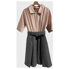 Vestido Dice Kayek de lana gris