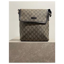 Bolsa Gucci em lona bege