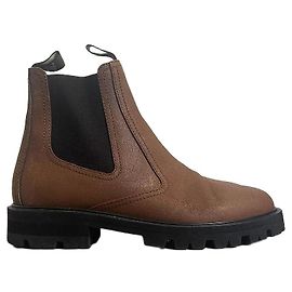 Céline Botas de cano curto Celine Margaret castanho T.40