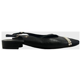 Slingback Chanel schwarz T.39