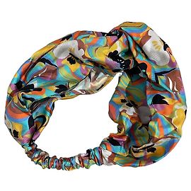 Turbante Etro em tecido estampado multicolorido