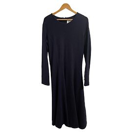 Vestido Jil Sander azul noite T.44