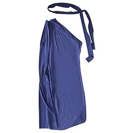 Eres Kleid lila Polyamid mit asymmetrischem Ausschnitt