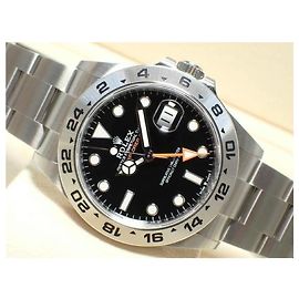 ROLEX EXPLORERII mostrador preto 226570 '21 Masculino
