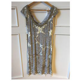 Robe Jenny Packham argent T.38