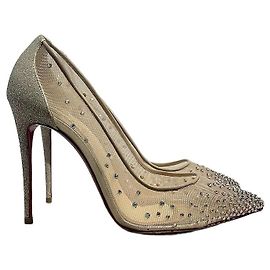 Décolleté Christian Louboutin Follies Strass T.37,5