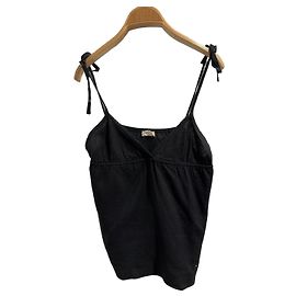 Soeur Black Cotton Top with Embroidery