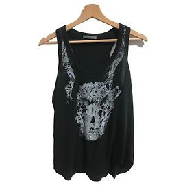 Camiseta de tirantes Alexander McQueen negra T.38