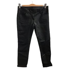 Autre Marque Navy Kunstlederhose schwarz T.38