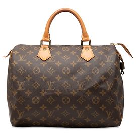 Borsa Boston Louis Vuitton Monogram Speedy 30 Marrone