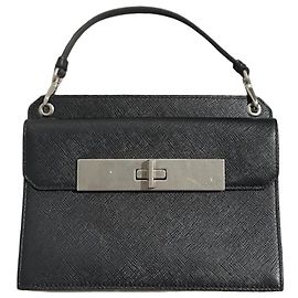 Mini Sac à Main Prada en Cuir Grainé Noir
