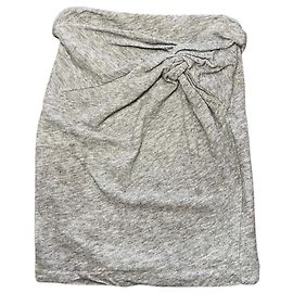 Iro Louisa Skirt Grey Cotton