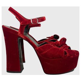 Autre Marque Sandali Saint Laurent rossi T.37