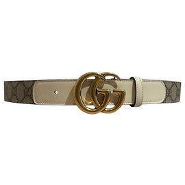 Cinto Gucci GG bege T.85