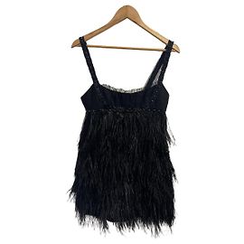 Vestido Jenny Packham negro T.38