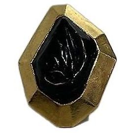 Balmain gold plated geometric ring