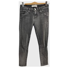 Iro Slim Fit Jeans Grey Cotton Size 27