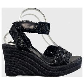 Hermès Sandalen schwarz T.40