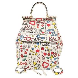 Dolce & Gabbana Sicily Leder-Rucksack