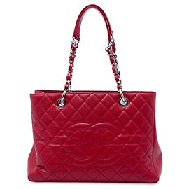 Rote Chanel Caviar Grand Shopping Tote