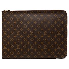 Bolso de Mano Louis Vuitton Monogram Etui Voyage GM Marrón