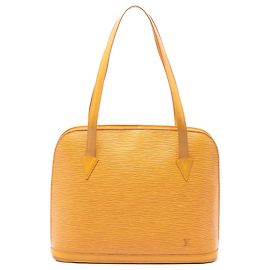 Bolsa de Ombro Louis Vuitton Epi Lussac Amarela