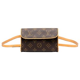 Louis Vuitton Monogram Pochette Florentine Gürteltasche Braun