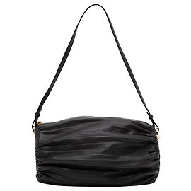 Borsa a tracolla LOEWE Pleated Nappa Bracelet Pouch Nera